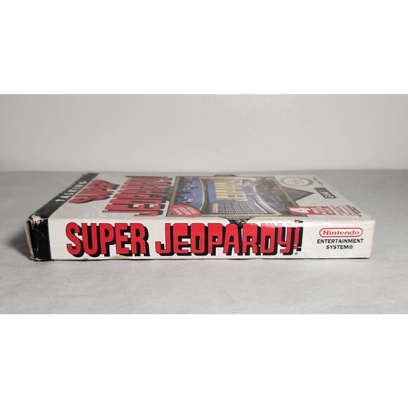 Nintendo Talking Super Jeopardy! 1991CIB Video Game In A Protector Pre-owned - Picture 10 of 10